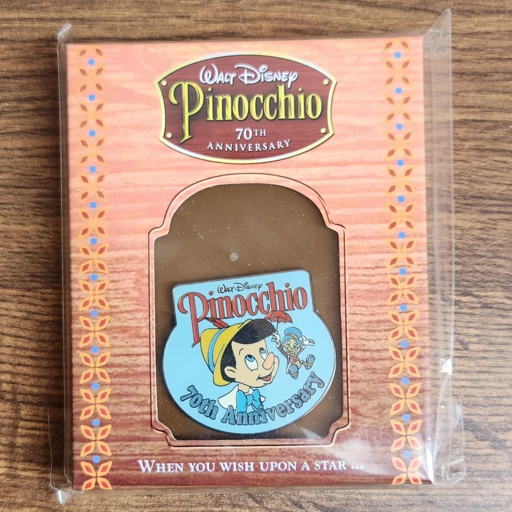 Disney Pinocchio 70th Anniversary Pin NIB